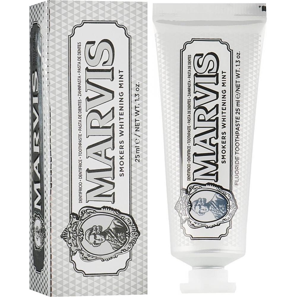 MARVIS Smokers Whitening Mint 25ml - Зубная Паста с Отбеливающим Эффектом 